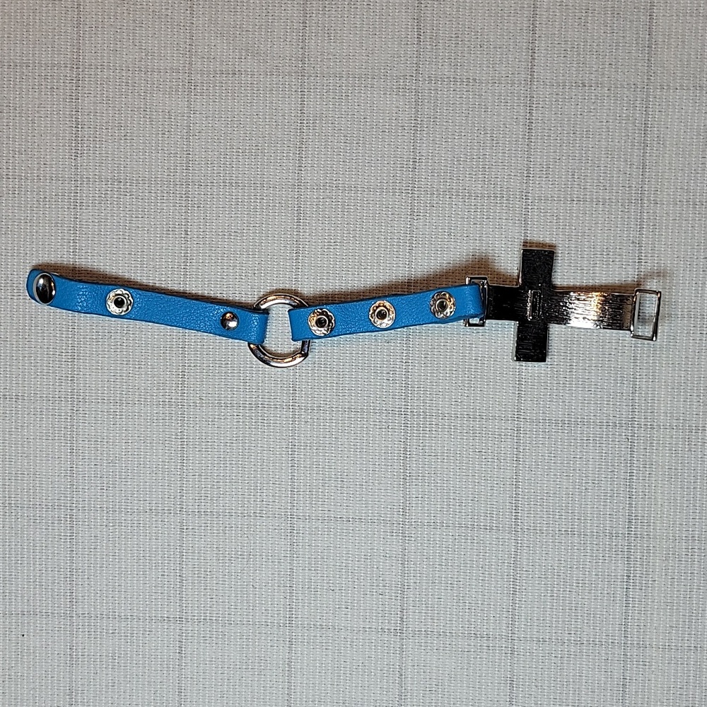 Cross Bracelet, Multiple Color Straps - image 3